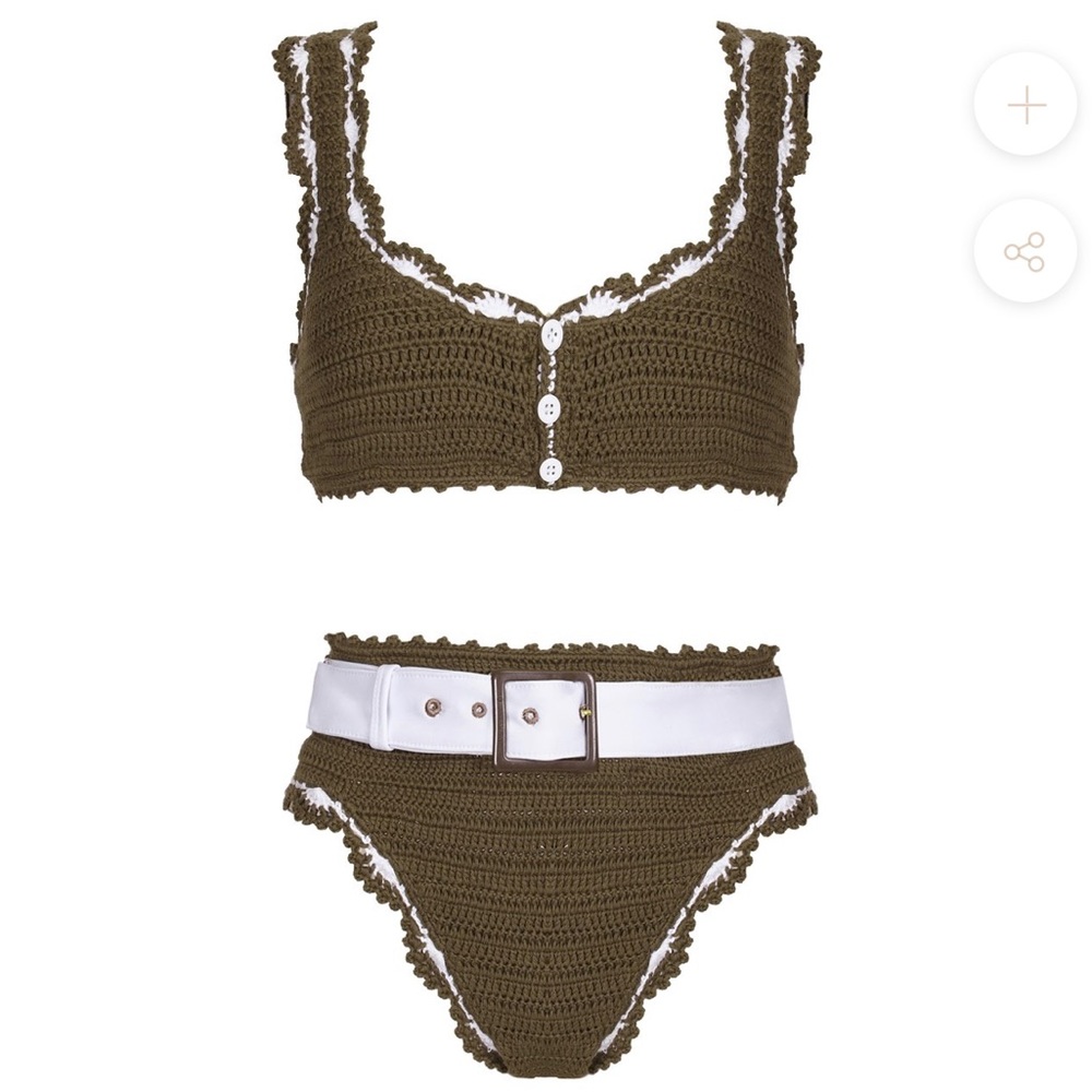 black MAIYO knit ‘LUNA’ high waisted bikini - Picture 5 of 6
